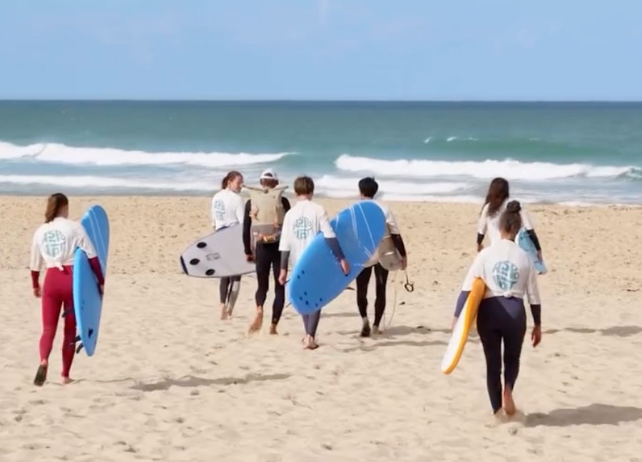 Stage de surf au Porge