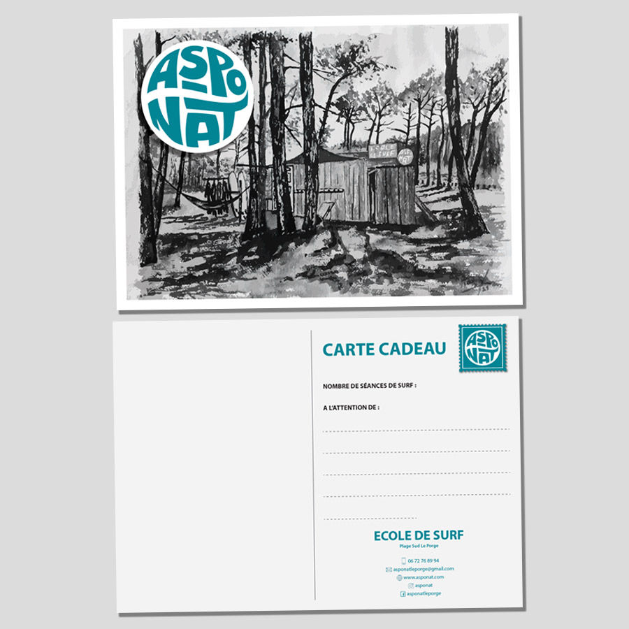 Cartes cadeau surf au Porge