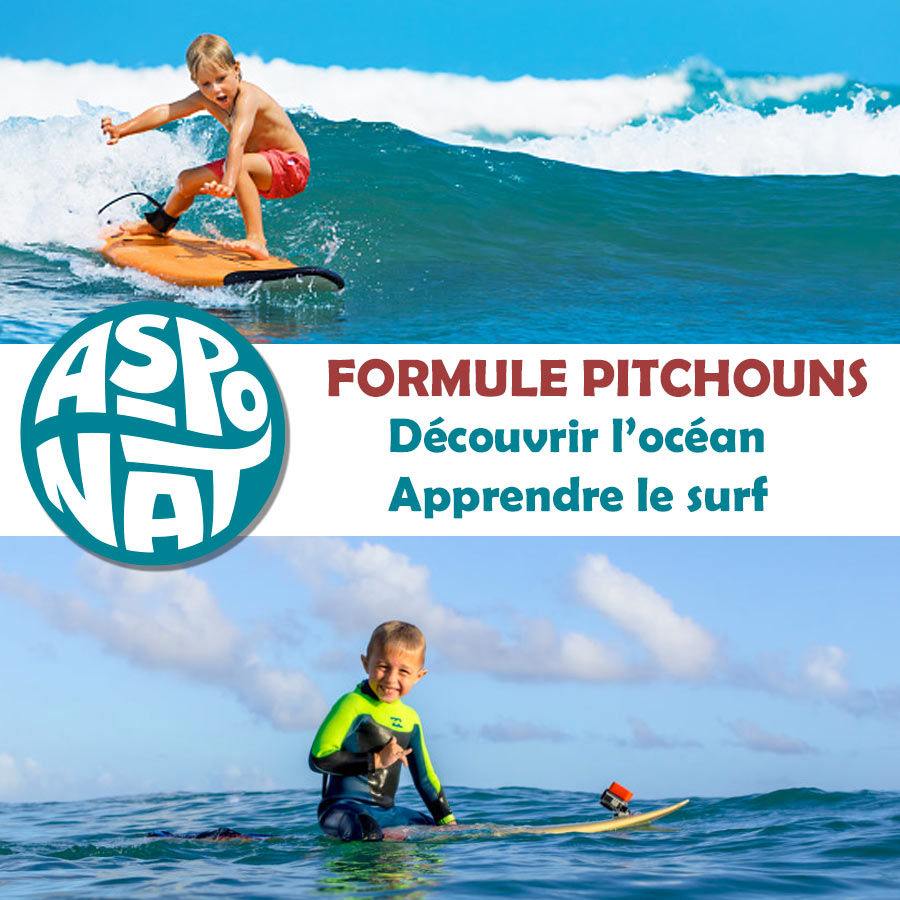 Cours de surf enfants au Porge