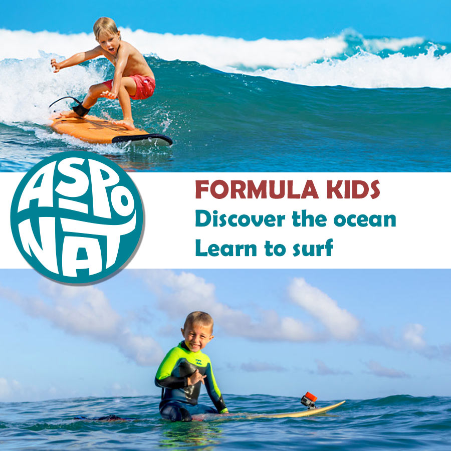 Surf lessons for kids at Le Porge